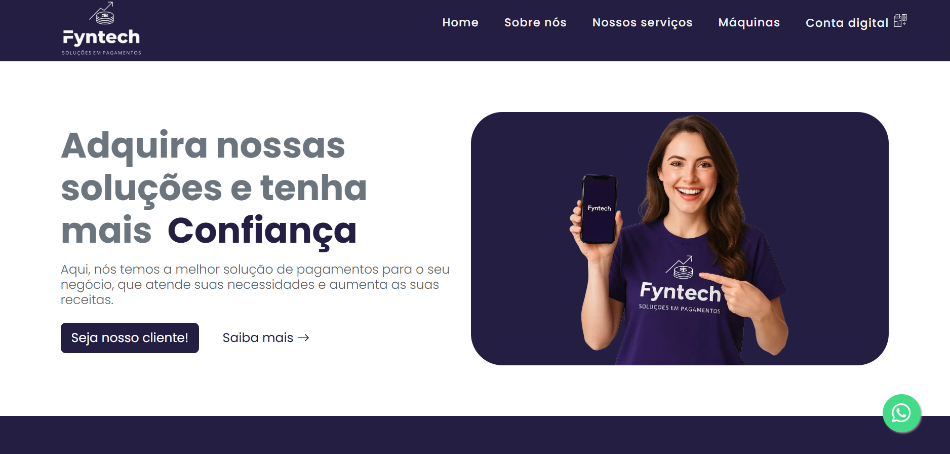 FynTech Website - Desktop View