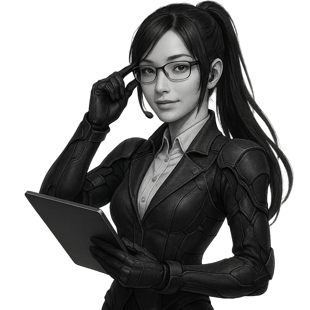 Profissional de UI/UX segurando um tablet, retrato estilizado